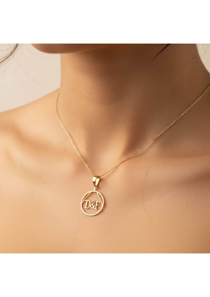 8 Ayar Altın Kolye Ucu D&f GM10864 1 gr