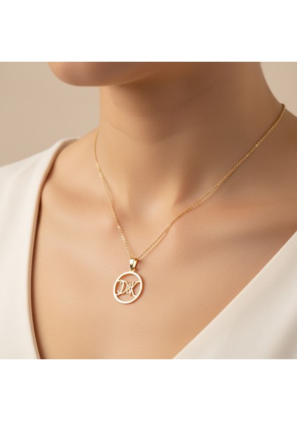 8 Ayar Altın Kolye Ucu D&k GM10933 1 gr