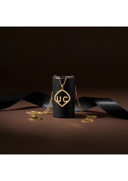 8 Ayar Altın Kolye Ucu C&u GM10785 1 gr modelleri