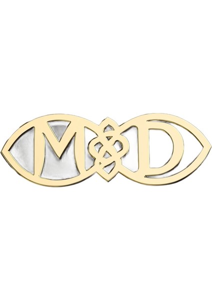 8 Ayar Altın Kolye Ucu D&m GM10969 1 gr