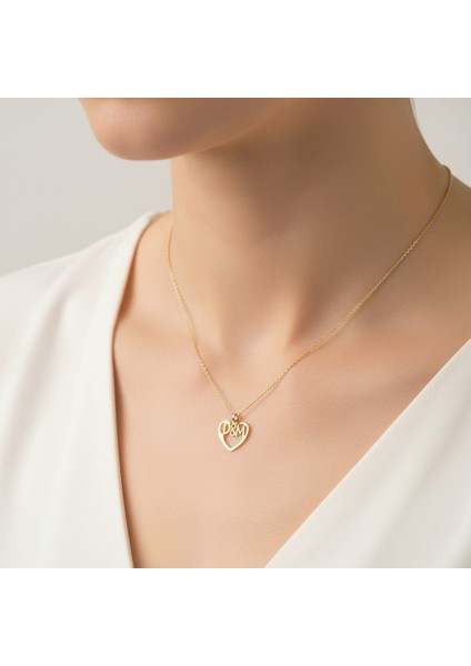 8 Ayar Altın Kolye Ucu D&m GM10981 1 gr