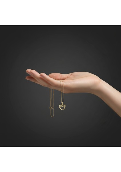 8 Ayar Altın Kolye Ucu D&m GM10981 1 gr fiyatları