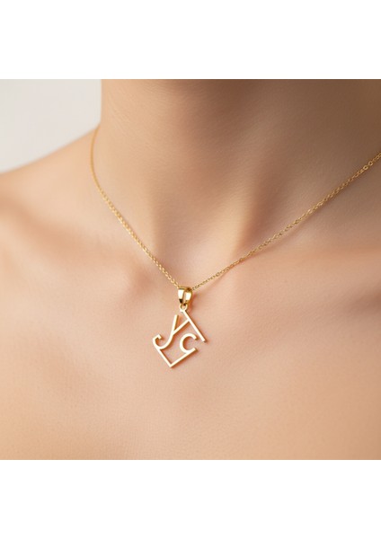 8 Ayar Altın Kolye Ucu C&j GM10648 0.5 gr