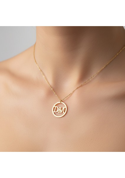 8 Ayar Altın Kolye Ucu D&m GM10983 1 gr