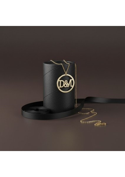 8 Ayar Altın Kolye Ucu D&m GM10983 1 gr modelleri