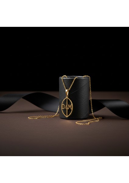 14 Ayar Altın Kolye Ucu D&m GM10978 0.5 gr modelleri