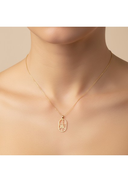 8 Ayar Altın Kolye Ucu D&l GM10963 1 gr