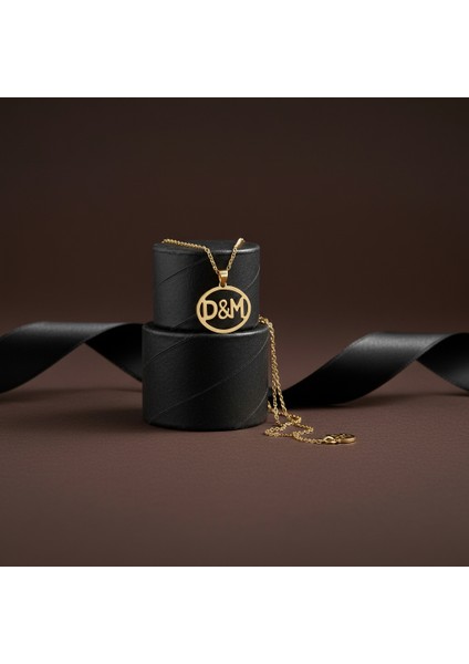 8 Ayar Altın Kolye Ucu D&m GM10967 1 gr modelleri