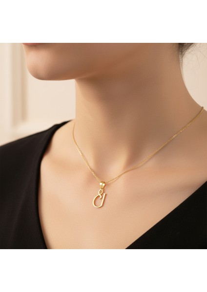 8 Ayar Altın Kolye Ucu C&ı GM10639 0.5 gr