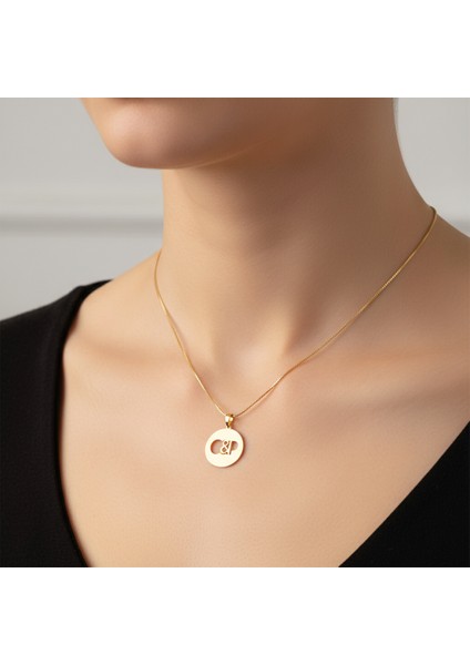 8 Ayar Altın Kolye Ucu C&p GM10721 0.5 gr