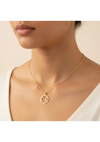 8 Ayar Altın Kolye Ucu C&r GM10755 0.5 gr