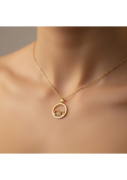 8 Ayar Altın Kolye Ucu C&g GM10607 0.5 gr