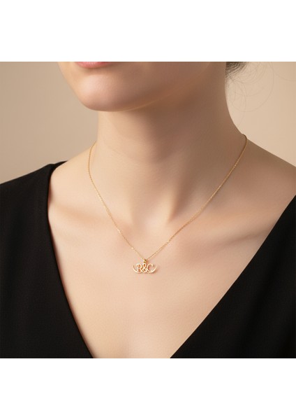 8 Ayar Altın Kolye Ucu C&r GM10744 1 gr