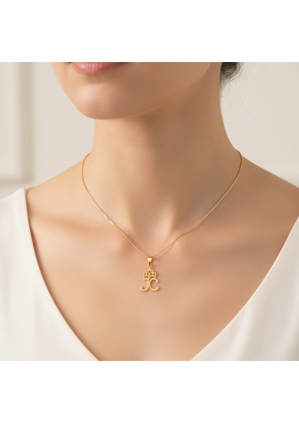 8 Ayar Altın Kolye Ucu C&j GM10649 0.5 gr