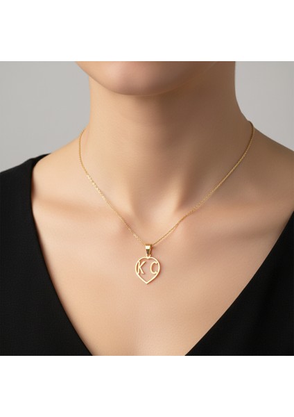 8 Ayar Altın Kolye Ucu C&k GM10667 0.5 gr