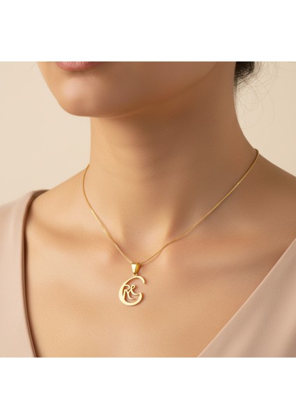 8 Ayar Altın Kolye Ucu C&r GM10757 0.5 gr