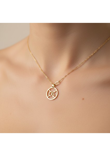 8 Ayar Altın Kolye Ucu C&s GM10769 0.5 gr