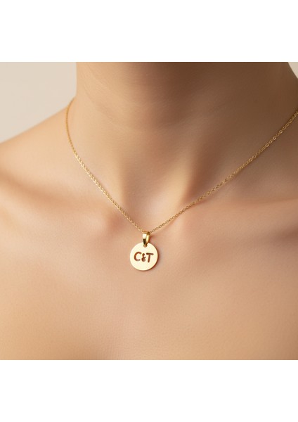 8 Ayar Altın Kolye Ucu C&t GM10779 0.5 gr
