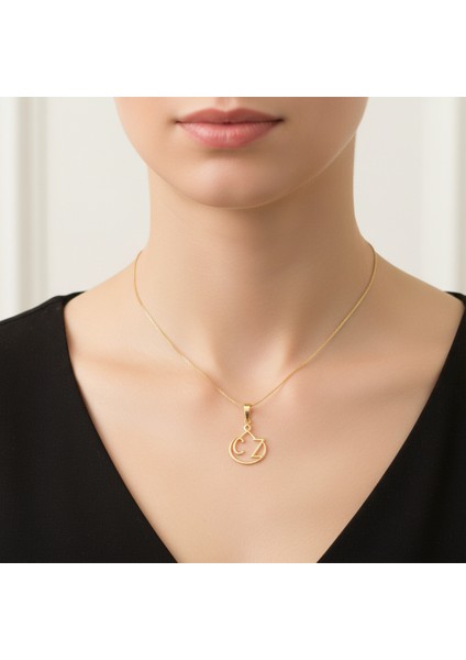 8 Ayar Altın Kolye Ucu C&z GM10837 0.5 gr