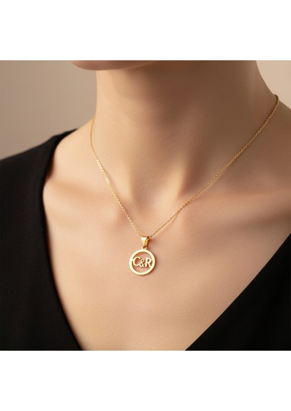 8 Ayar Altın Kolye Ucu C&r GM10759 0.5 gr