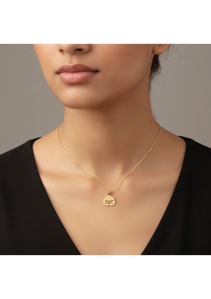 8 Ayar Altın Kolye Ucu C&s GM10771 0.5 gr