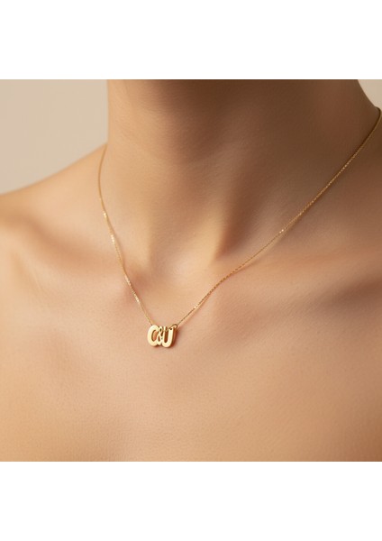 8 Ayar Altın Kolye Ucu C&u GM10791 0.5 gr