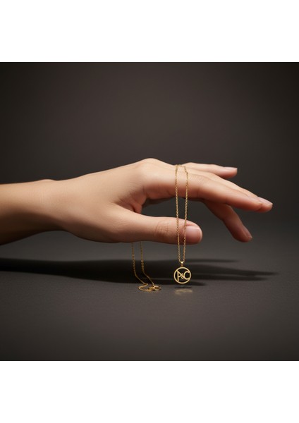 8 Ayar Altın Kolye Ucu C&p GM10731 0.5 gr fiyatları