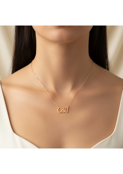 8 Ayar Altın Kolye Ucu C&u GM10789 0.5 gr