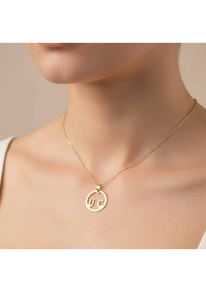 8 Ayar Altın Kolye Ucu C&u GM10783 1 gr