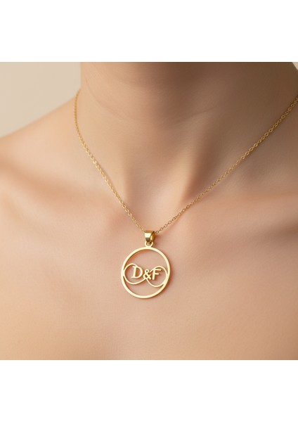 8 Ayar Altın Kolye Ucu D&f GM10861 1 gr