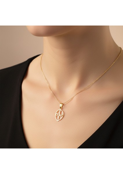 8 Ayar Altın Kolye Ucu D&f GM10865 1 gr