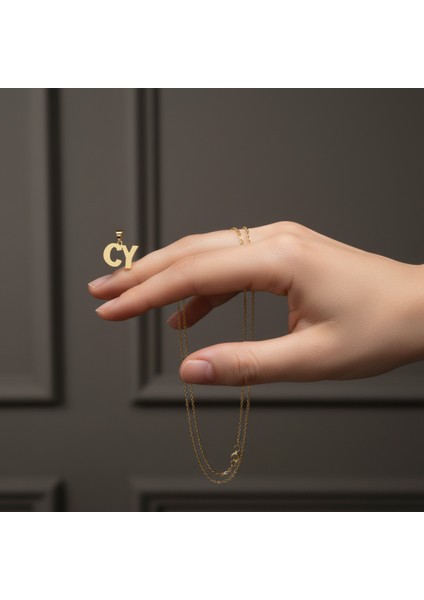 8 Ayar Altın Kolye Ucu C&y GM10827 1 gr fiyatları