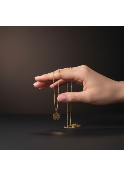 8 Ayar Altın Kolye Ucu C&y GM10833 0.5 gr fiyatları