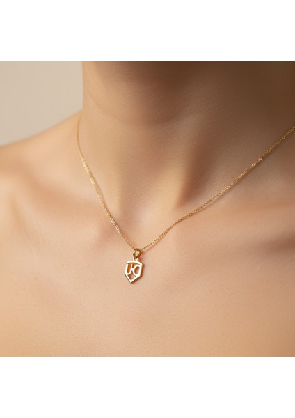 8 Ayar Altın Kolye Ucu C&u GM10786 0.5 gr