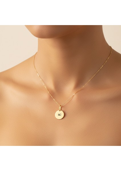 8 Ayar Altın Kolye Ucu C&ı GM10642 0.5 gr