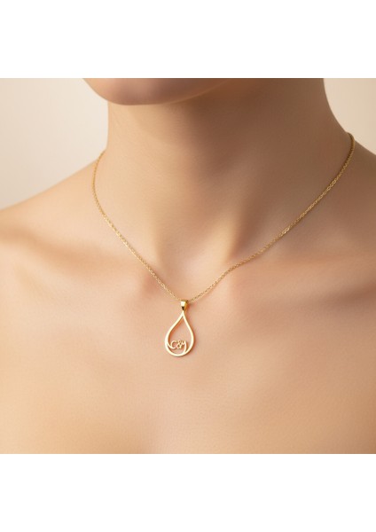 8 Ayar Altın Kolye Ucu C&m GM10696 0.5 gr