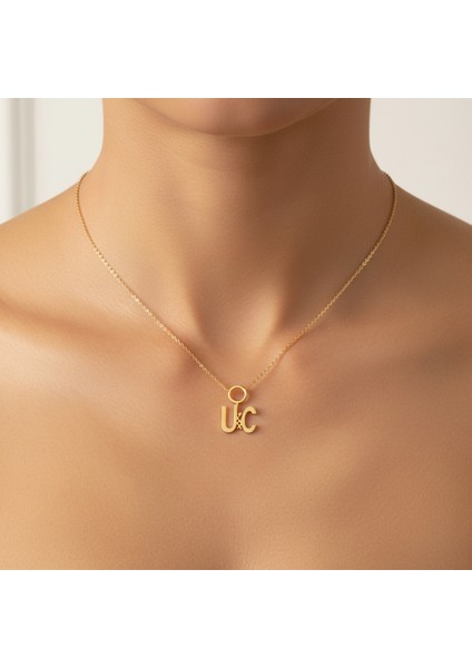 8 Ayar Altın Kolye Ucu C&u GM10788 0.5 gr