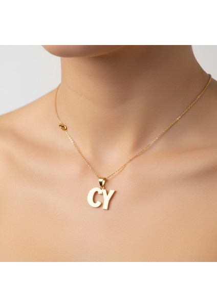 8 Ayar Altın Kolye Ucu C&y GM10827 0.5 gr