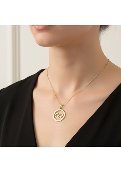 8 Ayar Altın Kolye Ucu C&r GM10754 1 gr