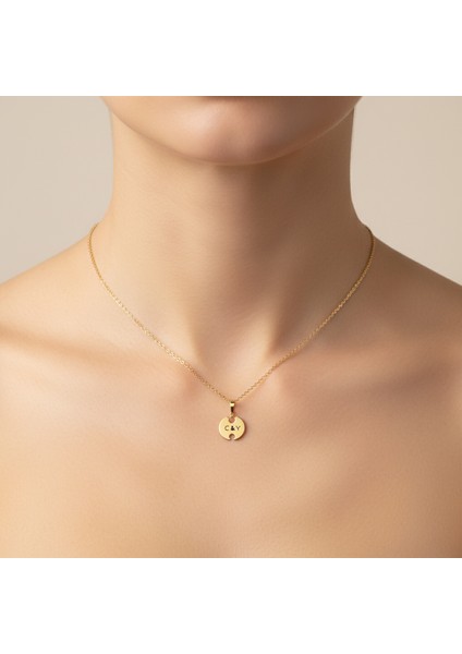 8 Ayar Altın Kolye Ucu C&y GM10833 1 gr