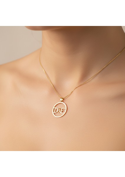 8 Ayar Altın Kolye Ucu D&e GM10849 1 gr