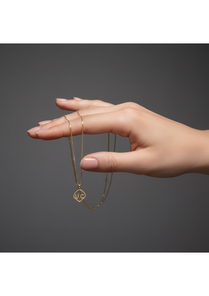 8 Ayar Altın Kolye Ucu C&u GM10785 0.5 gr fiyatları