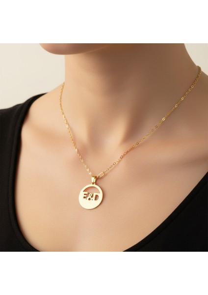 8 Ayar Altın Kolye Ucu D&e GM10848 0.5 gr