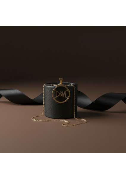 8 Ayar Altın Kolye Ucu D&m GM10966 1 gr modelleri