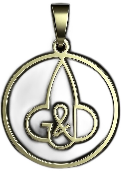8 Ayar Altın Kolye Ucu D&g GM10877 1 gr