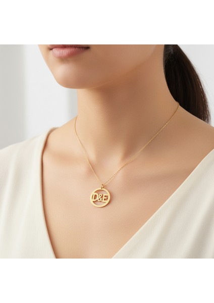 8 Ayar Altın Kolye Ucu D&e GM10842 0.5 gr