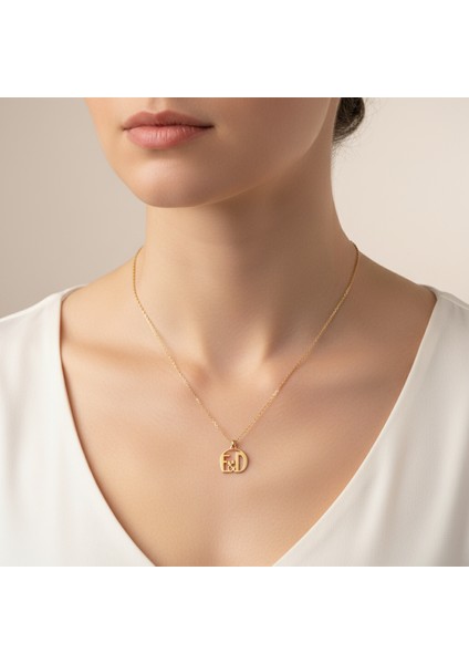 8 Ayar Altın Kolye Ucu D&e GM10843 0.5 gr