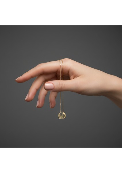 8 Ayar Altın Kolye Ucu D&e GM10843 0.5 gr fiyatları