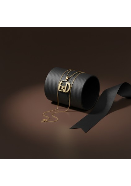 8 Ayar Altın Kolye Ucu D&e GM10843 0.5 gr modelleri