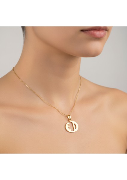 8 Ayar Altın Kolye Ucu D&e GM10855 0.5 gr